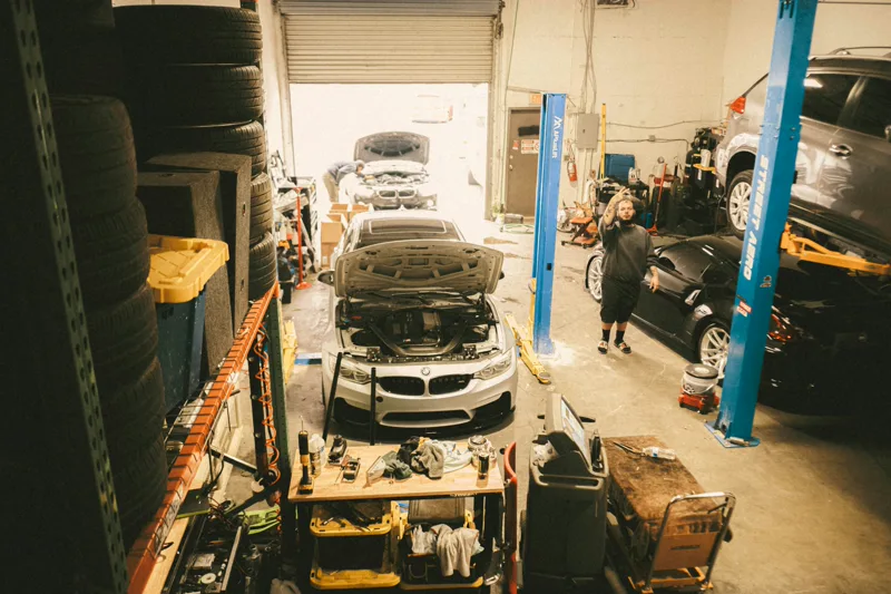 AutoPro Garage modern workshop interior